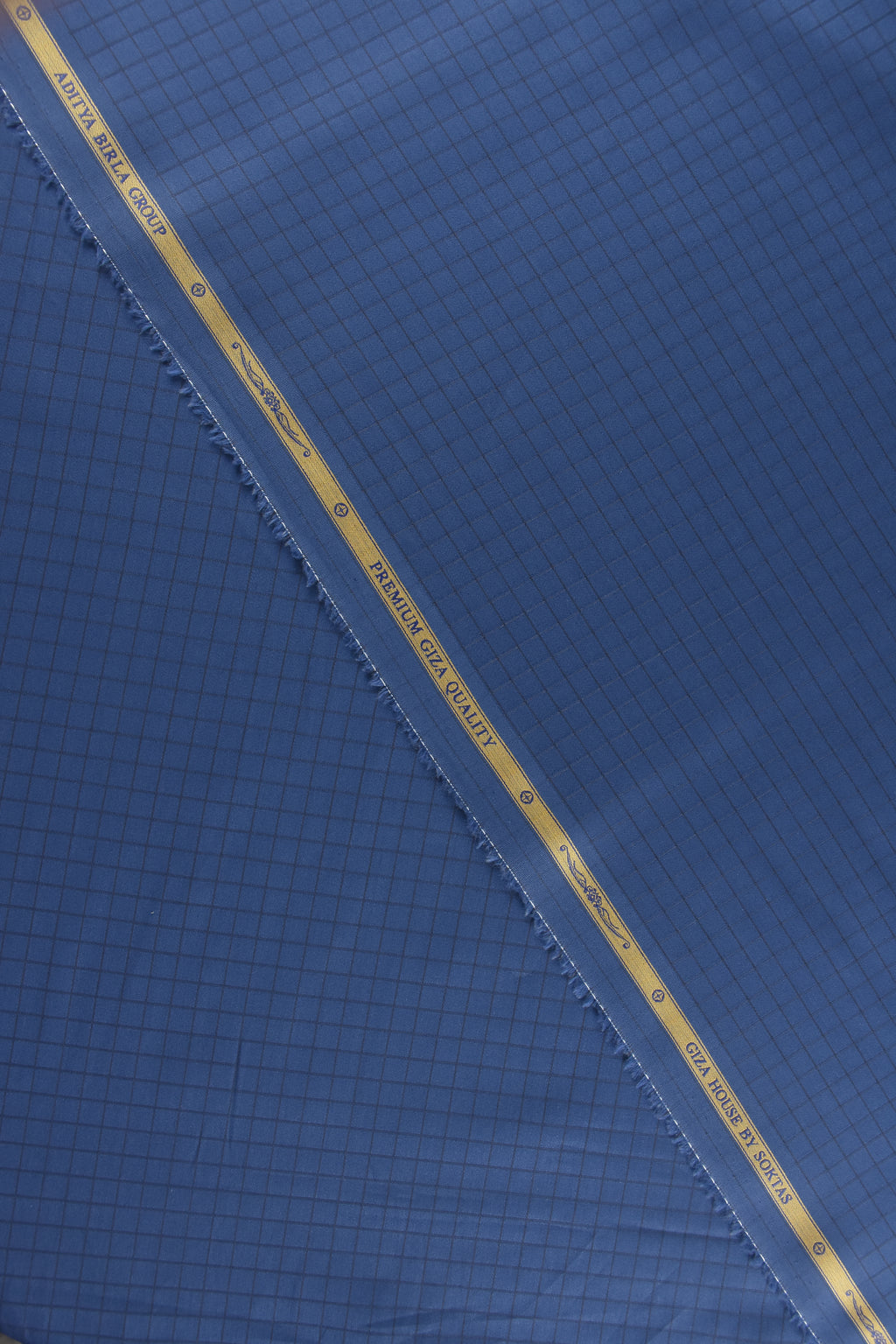 Dark Blue Grid Check Shirt