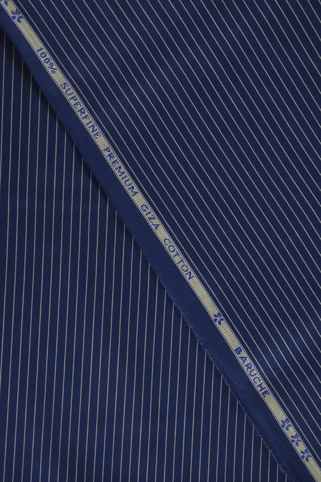 Executive White Pinstripe Dark Blue Shirt