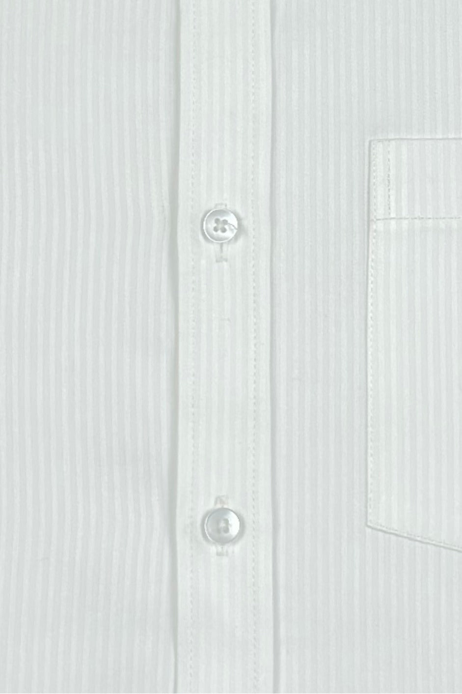 Premium Self-Stripe White Shirt