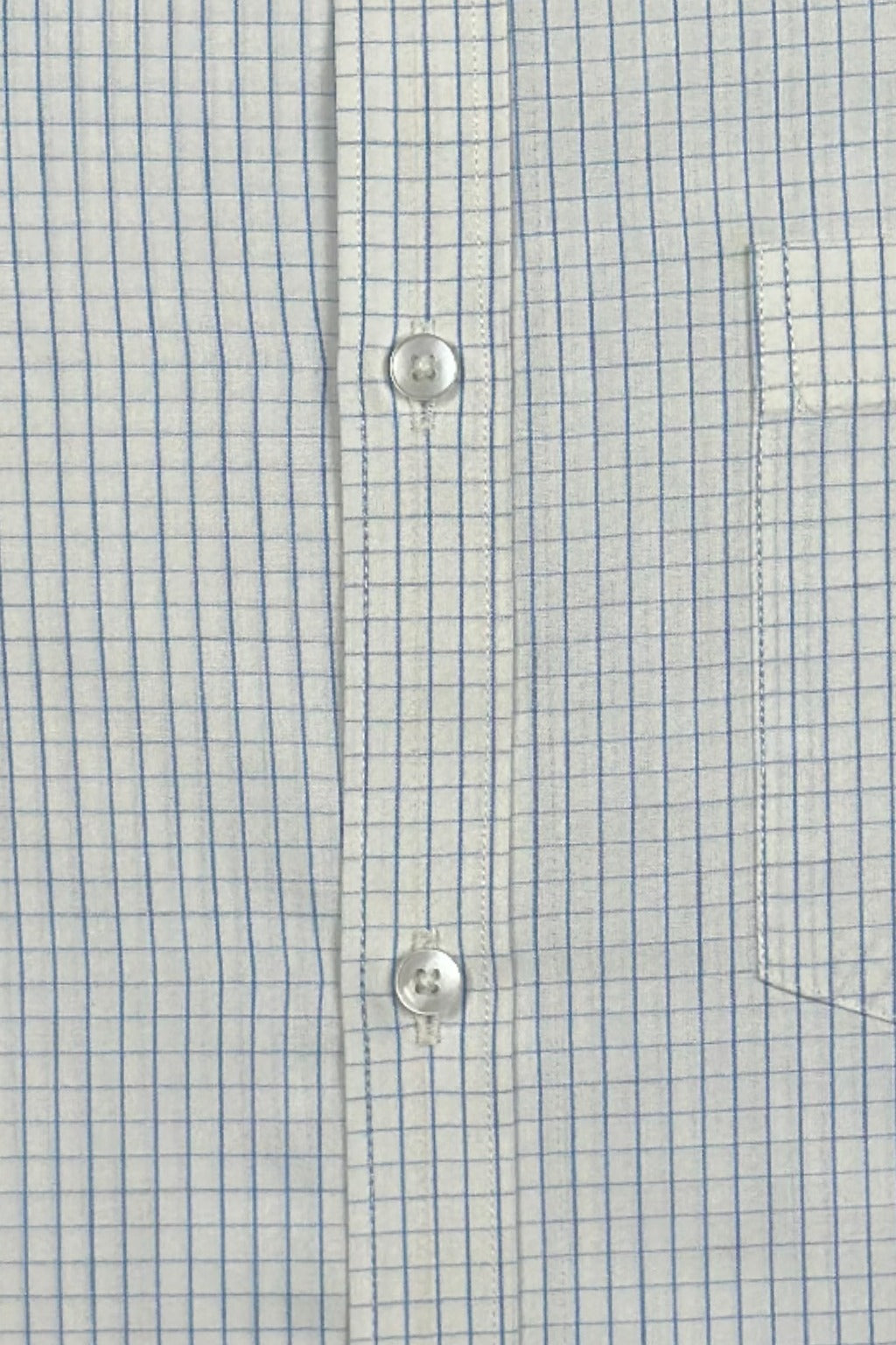 Fine Grid Blue Check Shirt
