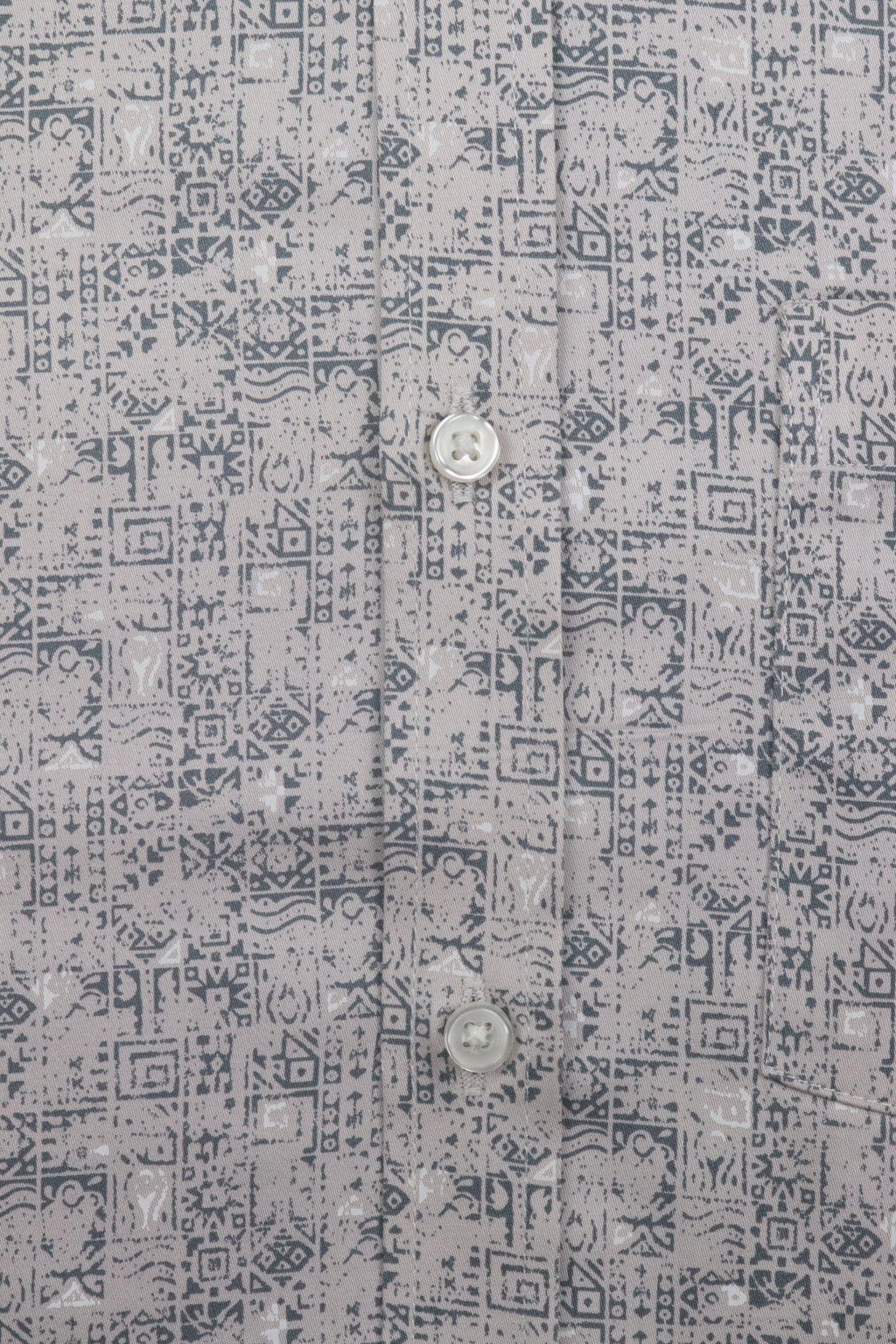 Abstract Print Charcol Grey Shirt