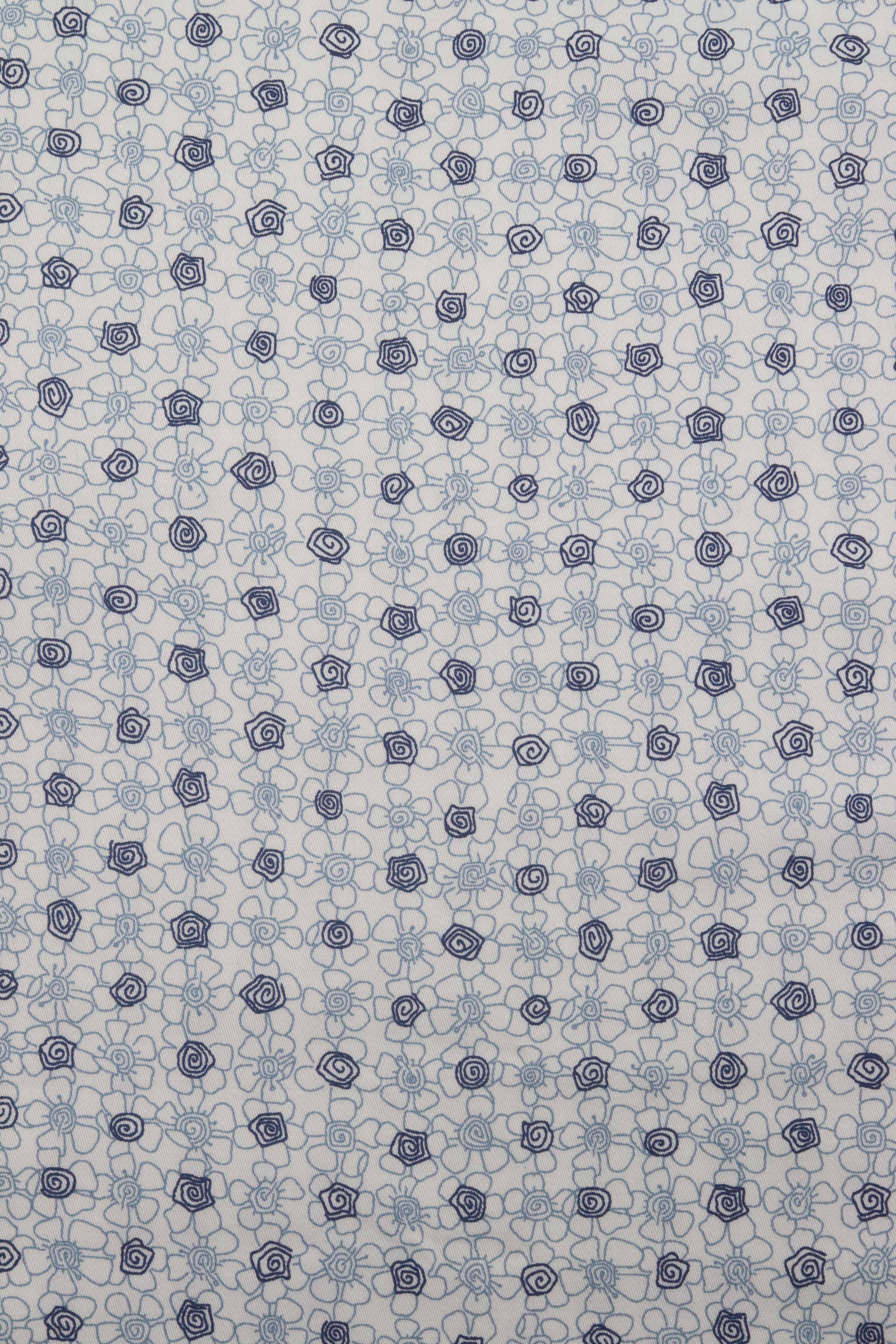 Blue Floral Print Shirt