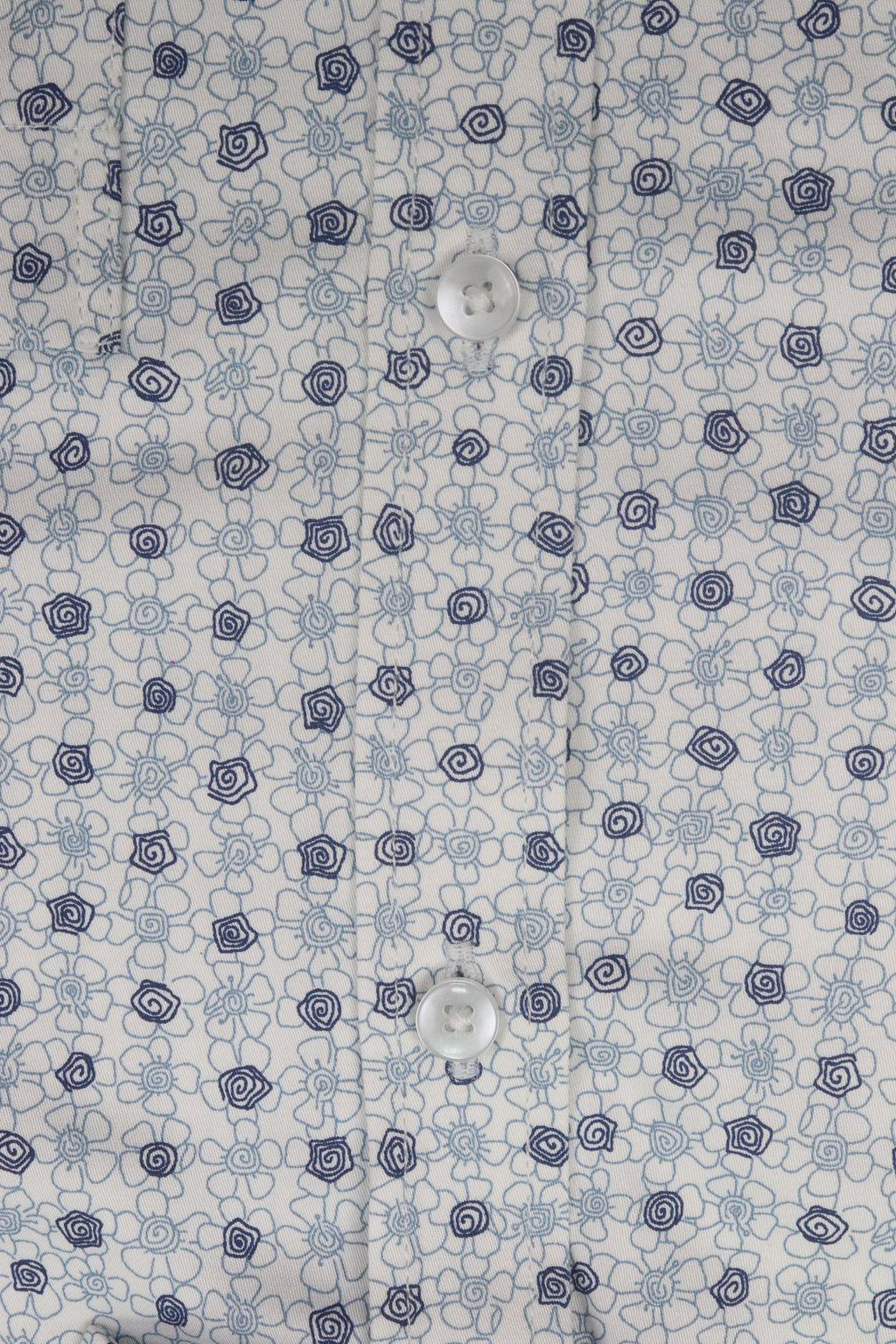 Blue Floral Print Shirt