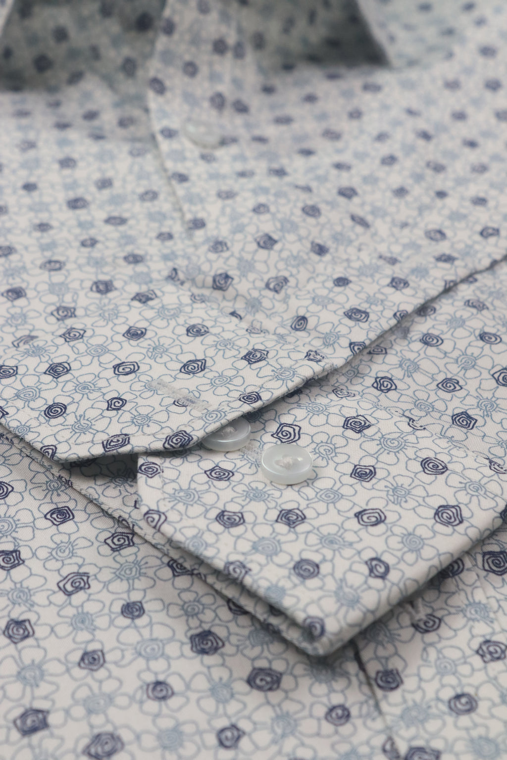 Blue Floral Print Shirt