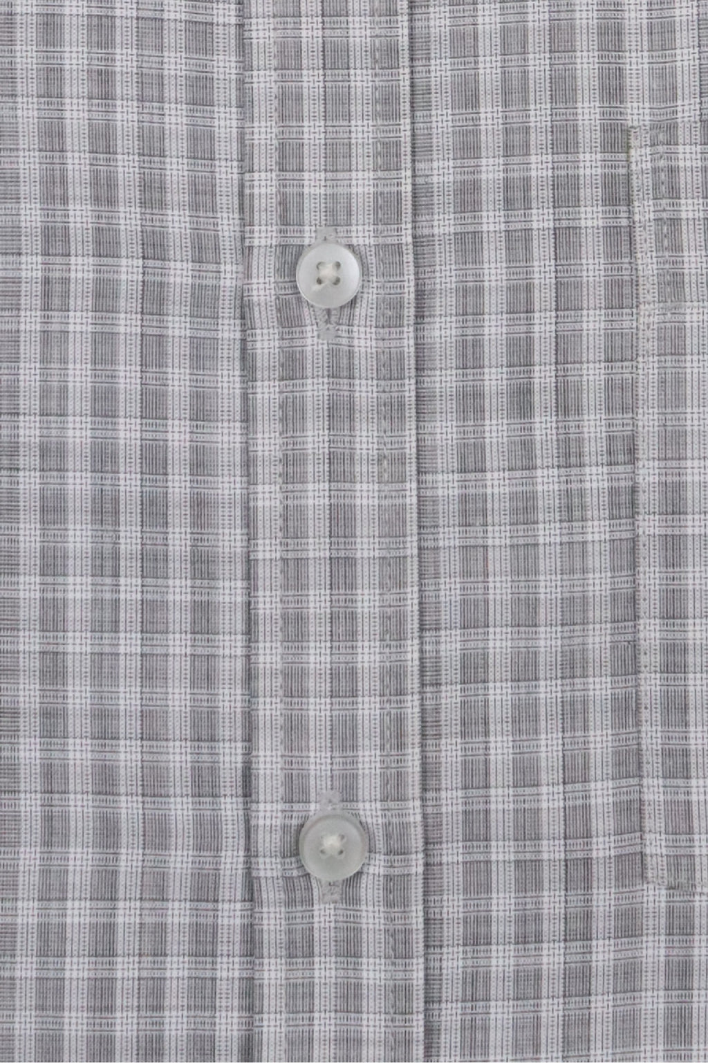 Dual Tonal Grey Micro-Check Blended Shirt