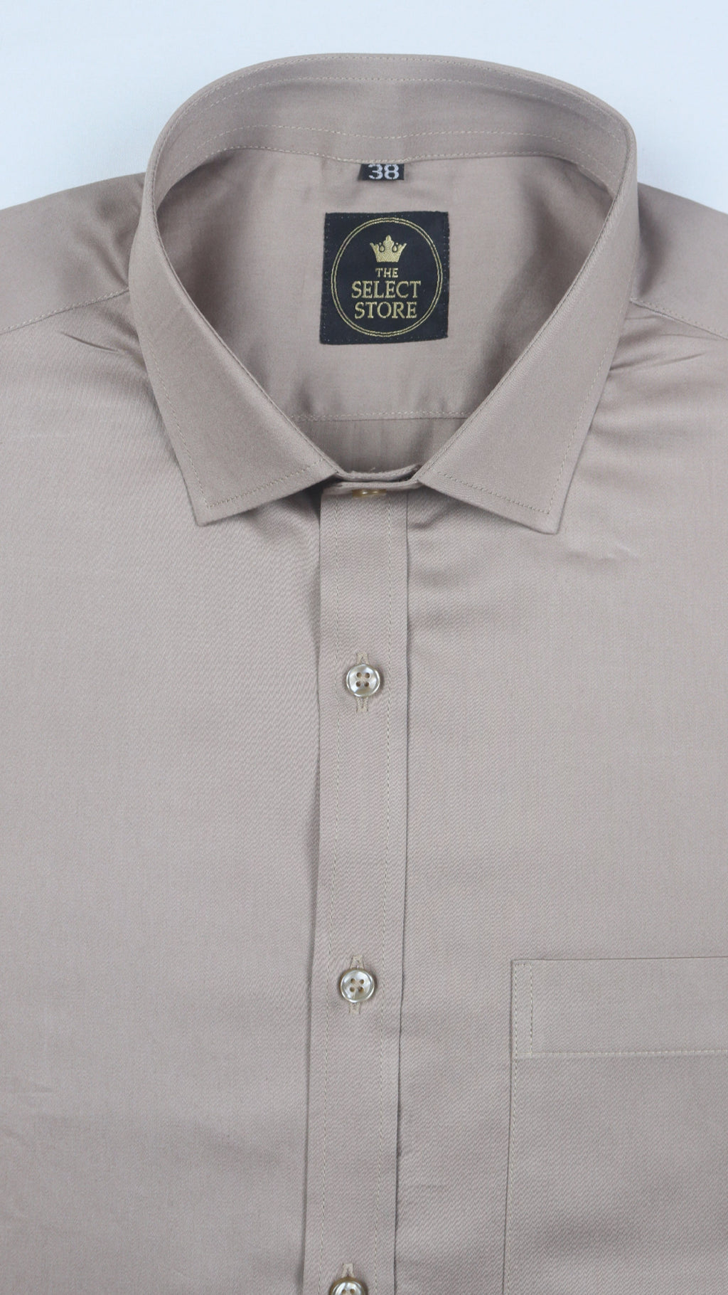 Cotton Beige Shirt 100% Premium Gizza Cotton