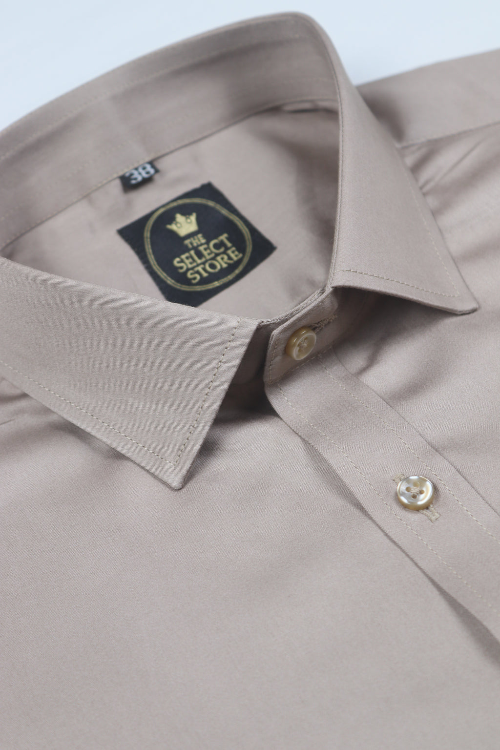 Cotton Beige Shirt 100% Premium Gizza Cotton