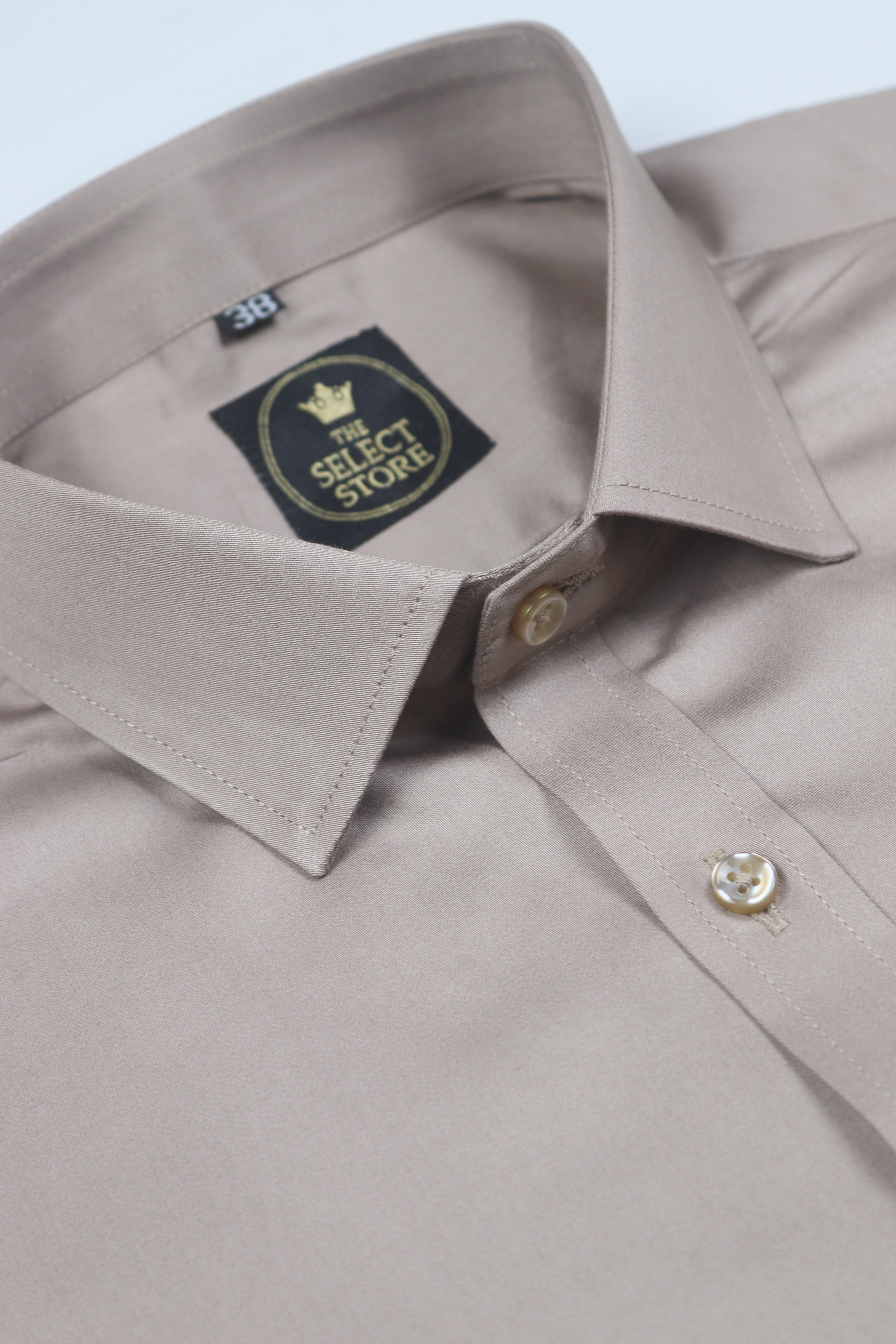 Cotton Beige Shirt 100% Premium Gizza Cotton