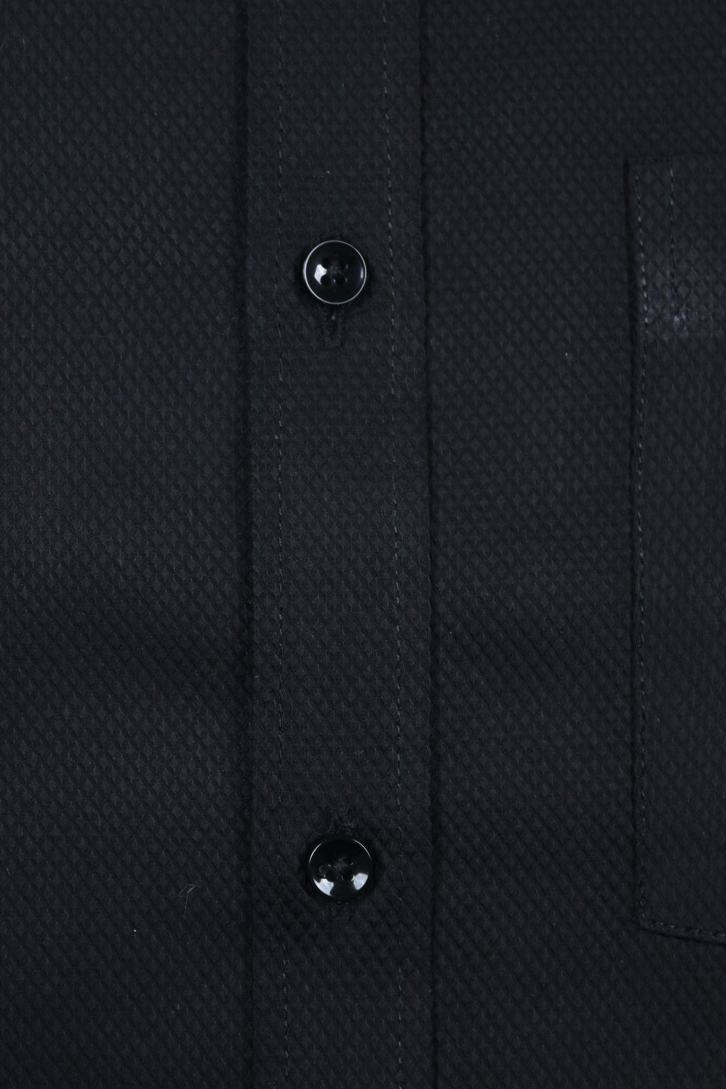Textured Black Formal Shirt
