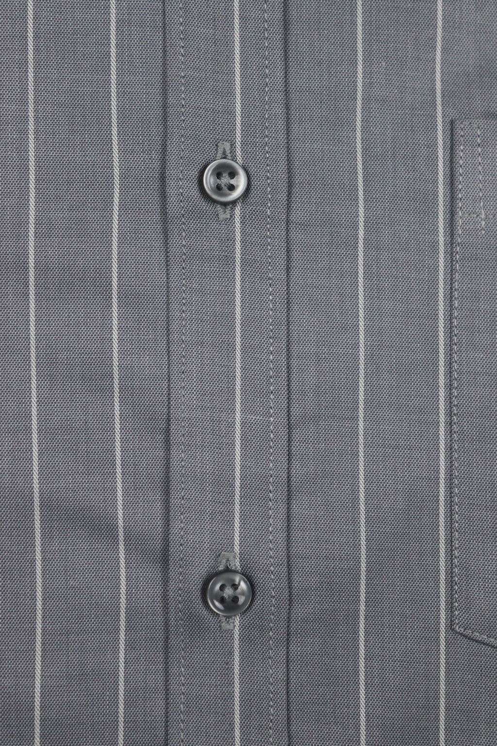 Fine White Strip Grey Shirt