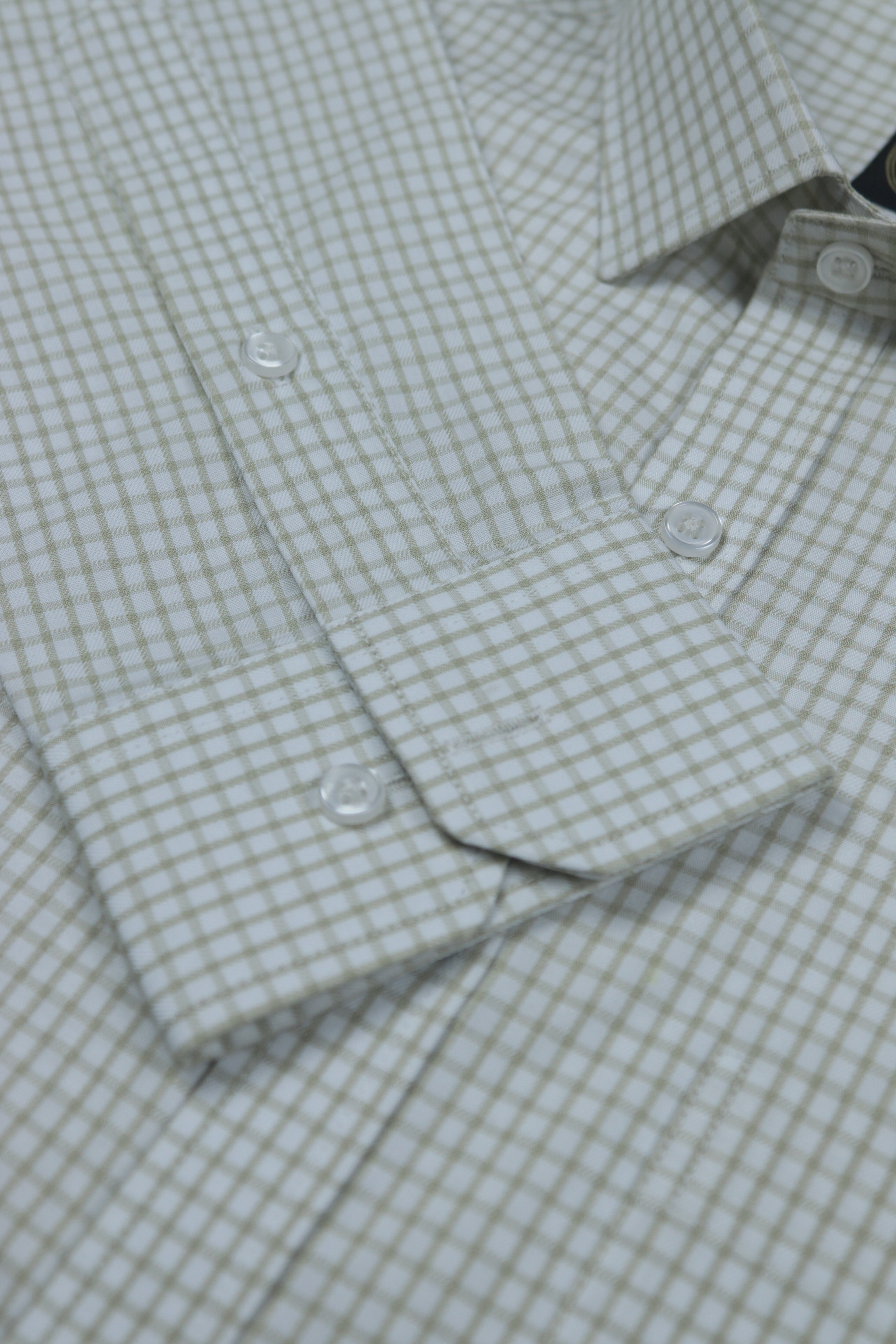 Tonal Dobby Check Shirt 100% Premium Cotton