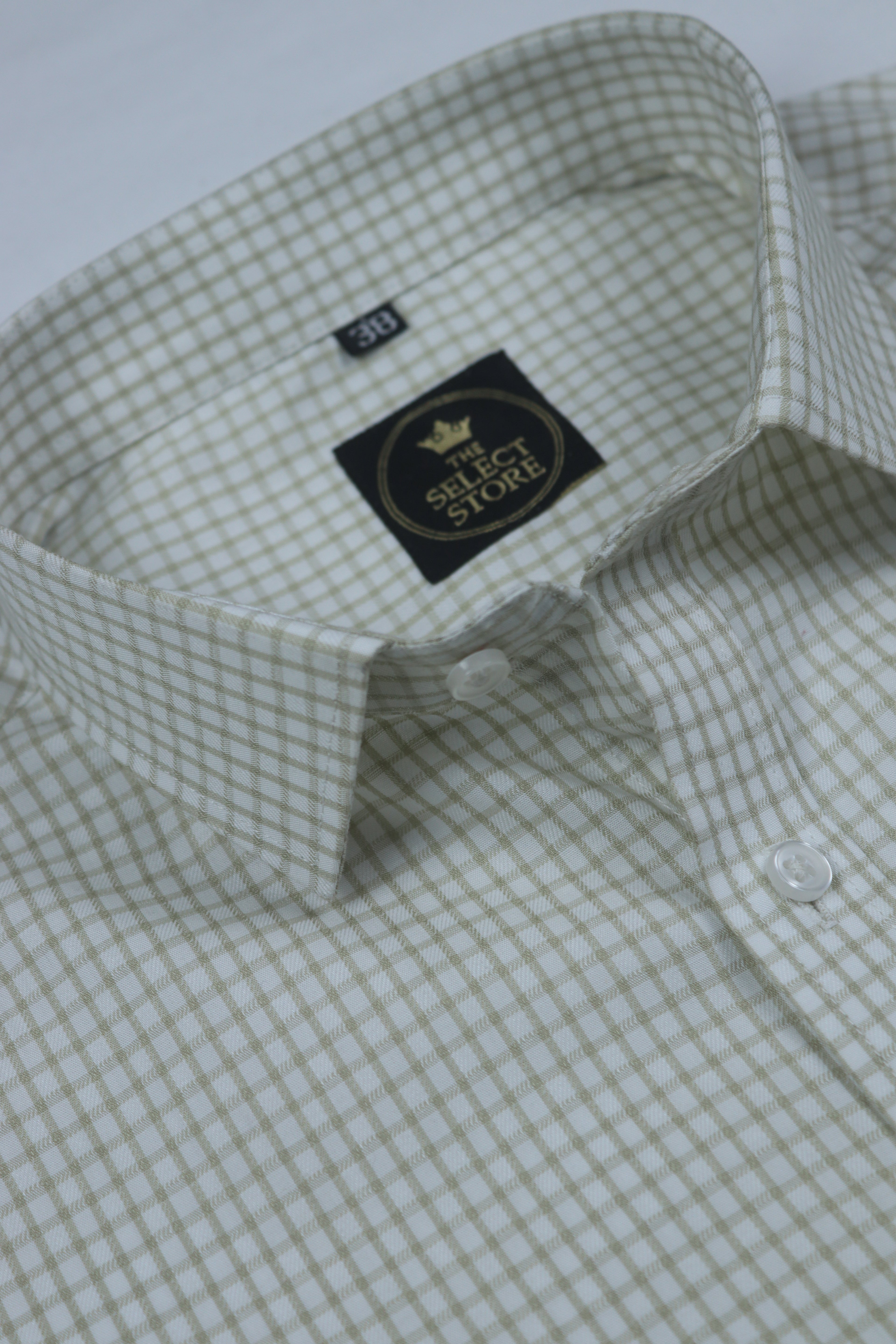 Tonal Dobby Check Shirt 100% Premium Cotton