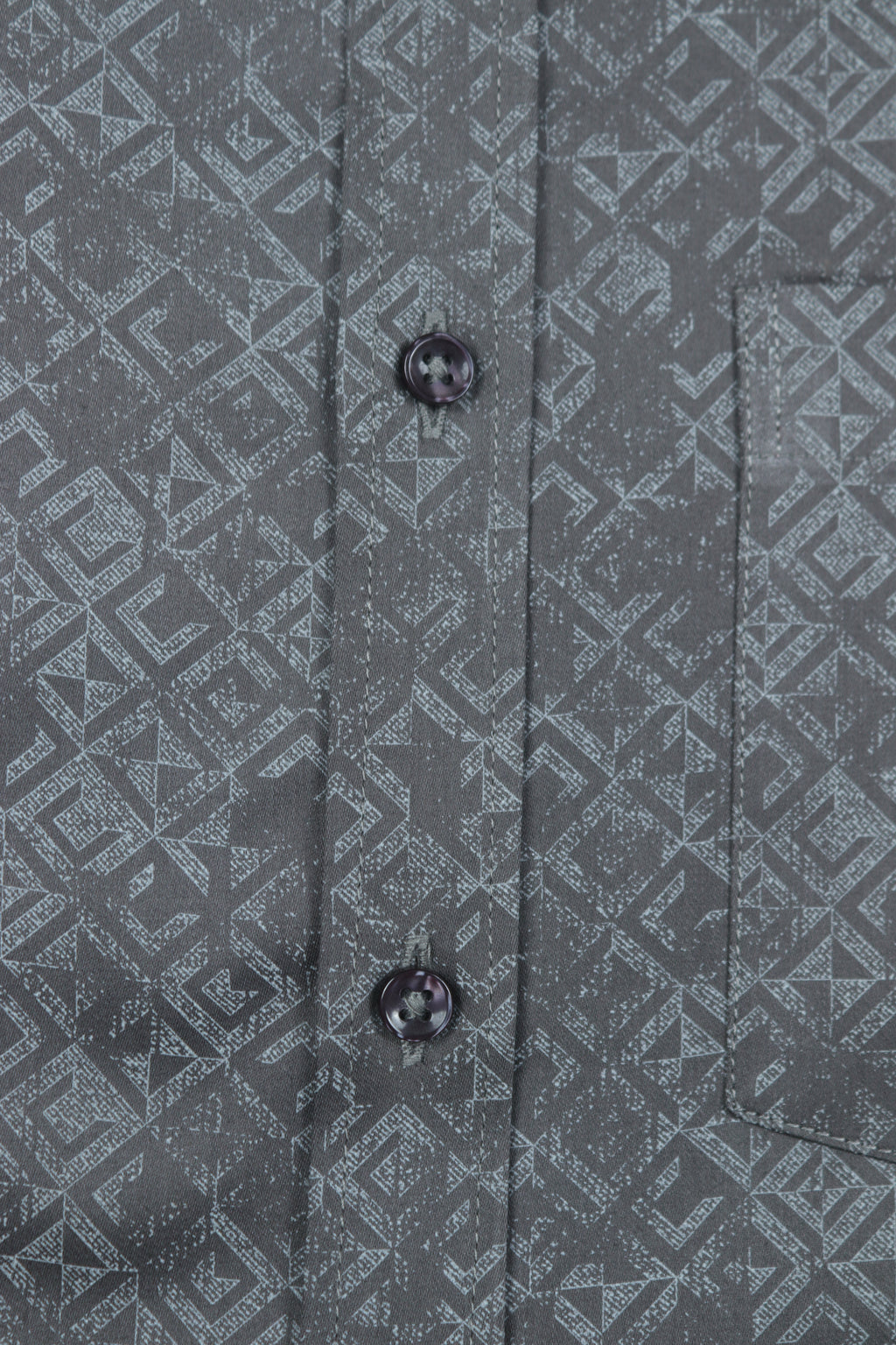 Dark Black Base Mosaic Pattern Shirt