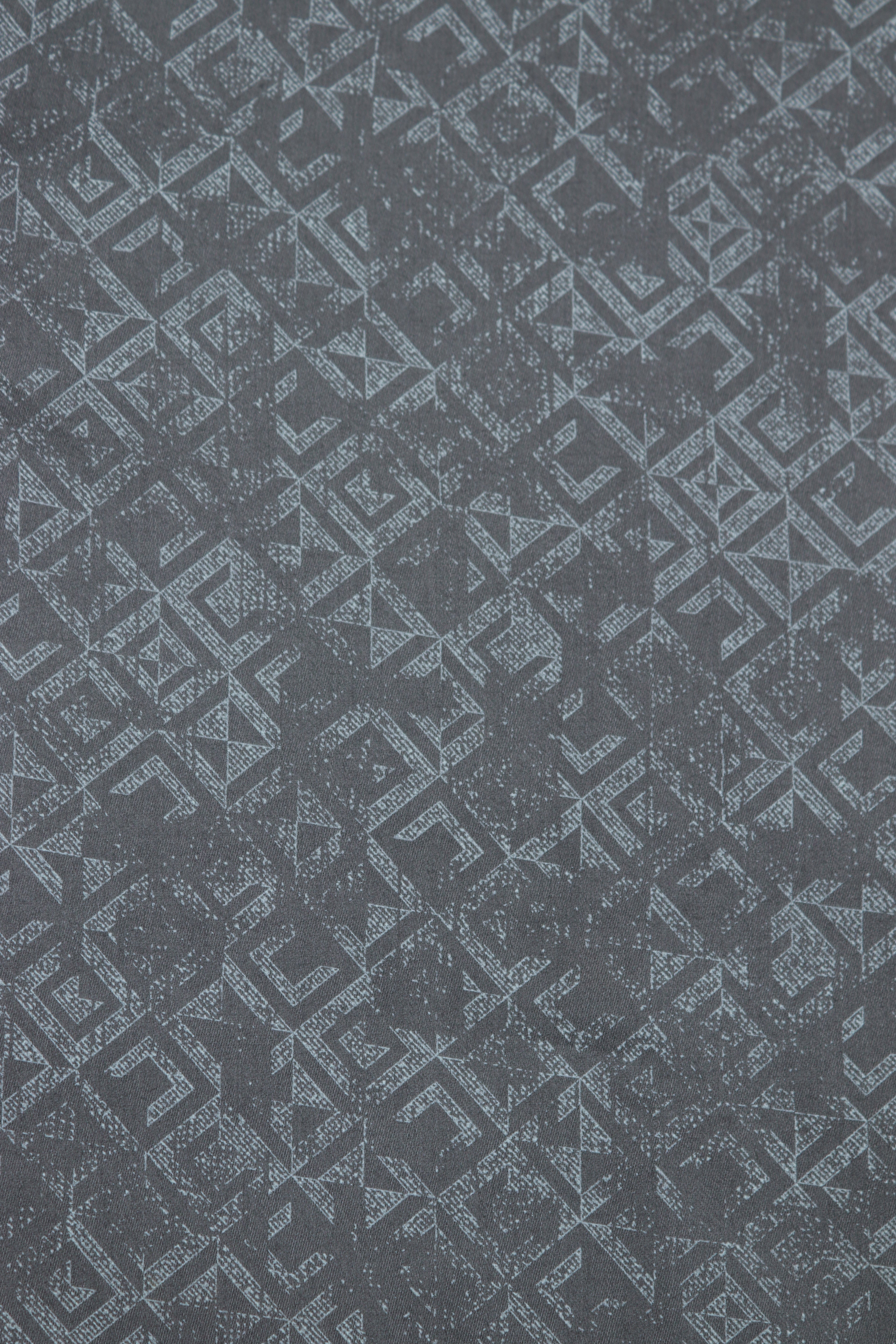 Dark Black Base Mosaic Pattern Shirt