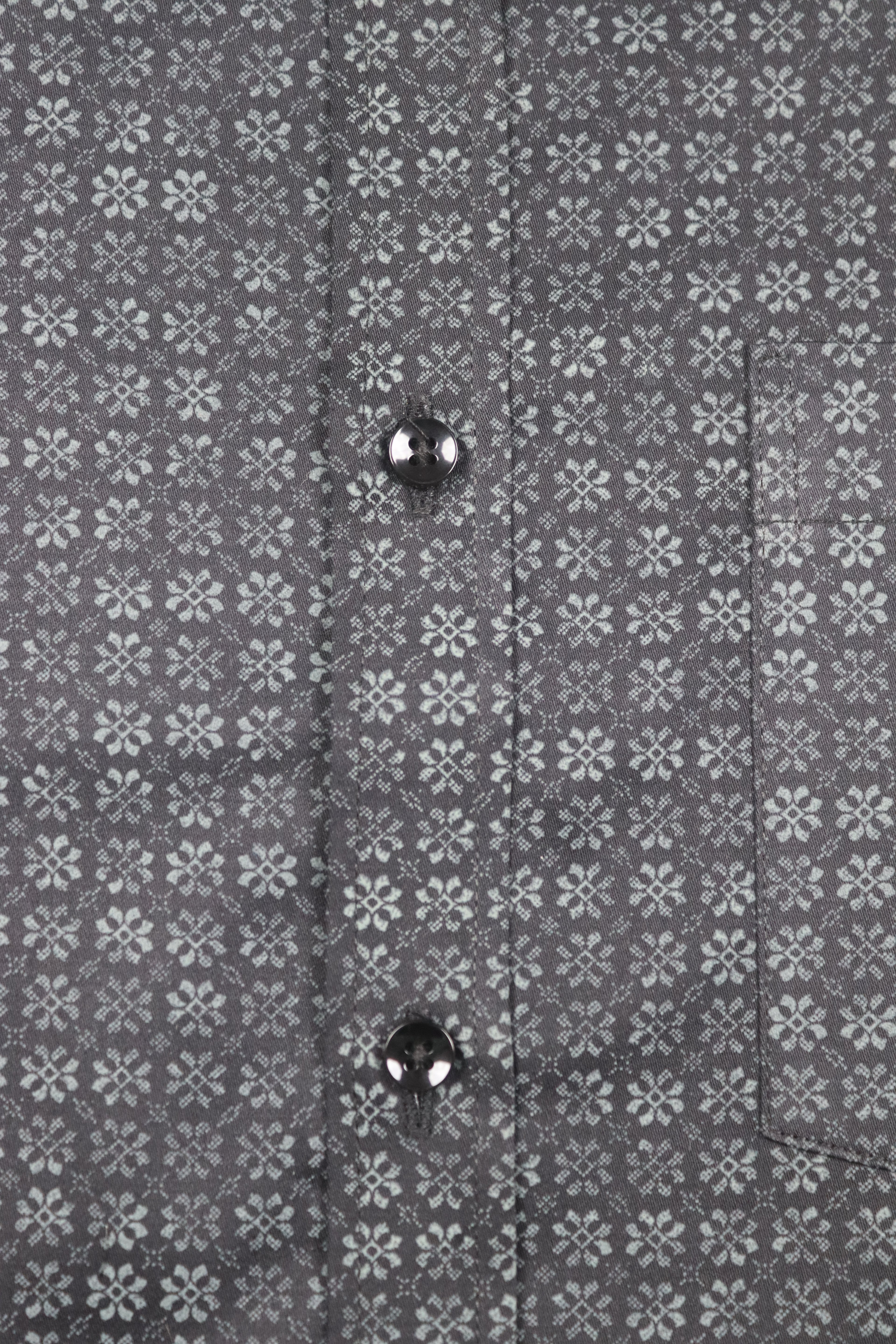 Floral Rubber print Premium Cotton Shirt