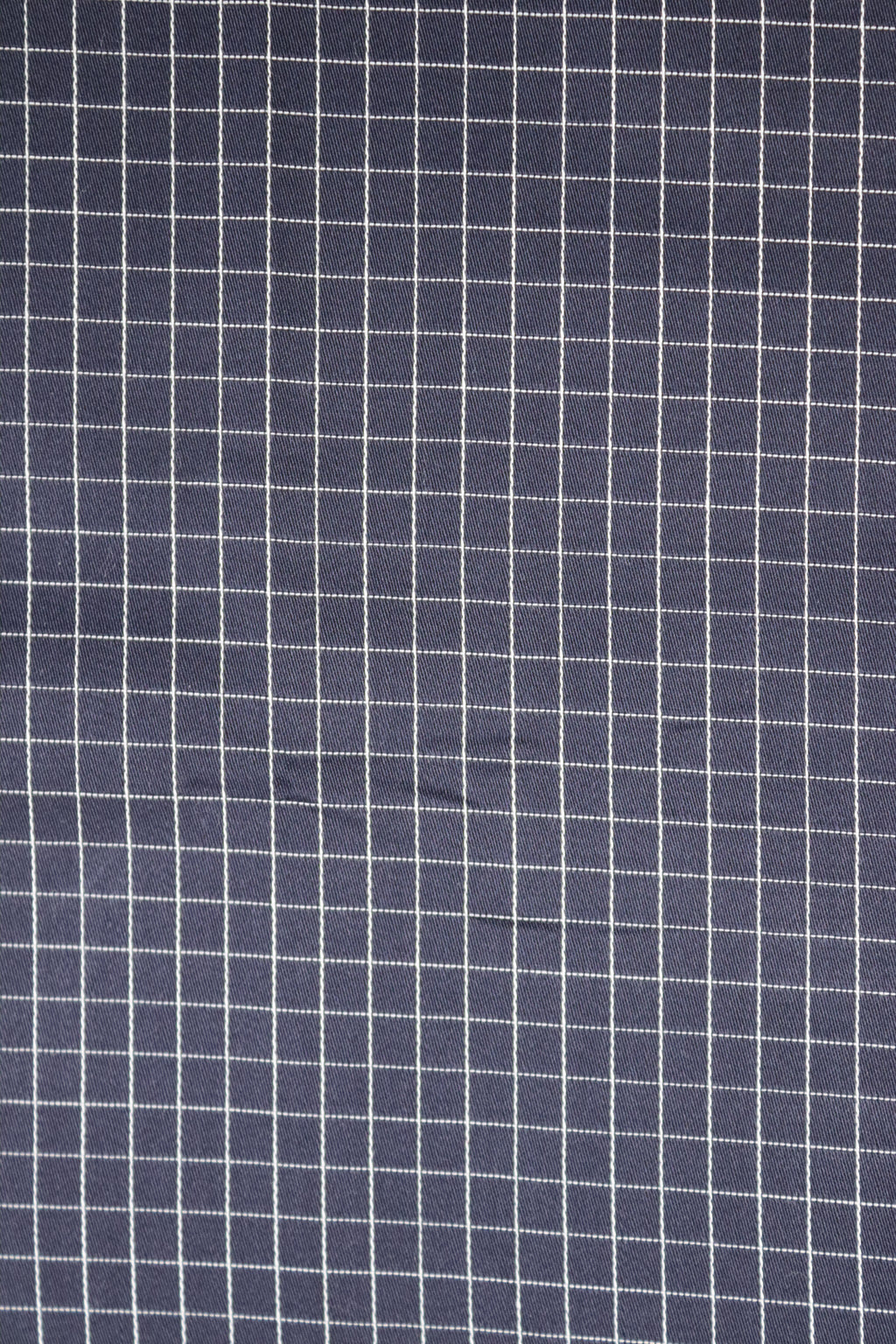 Navy Blue Fine Grid Cotton Shirt