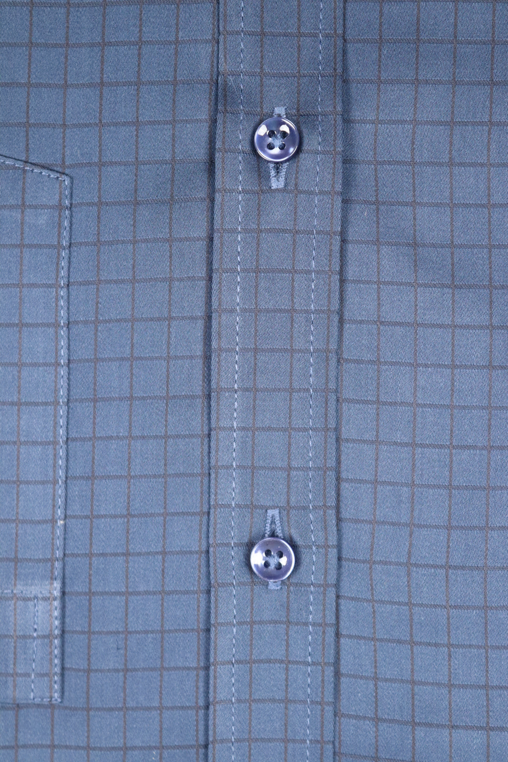 Dark Blue Grid Check Shirt