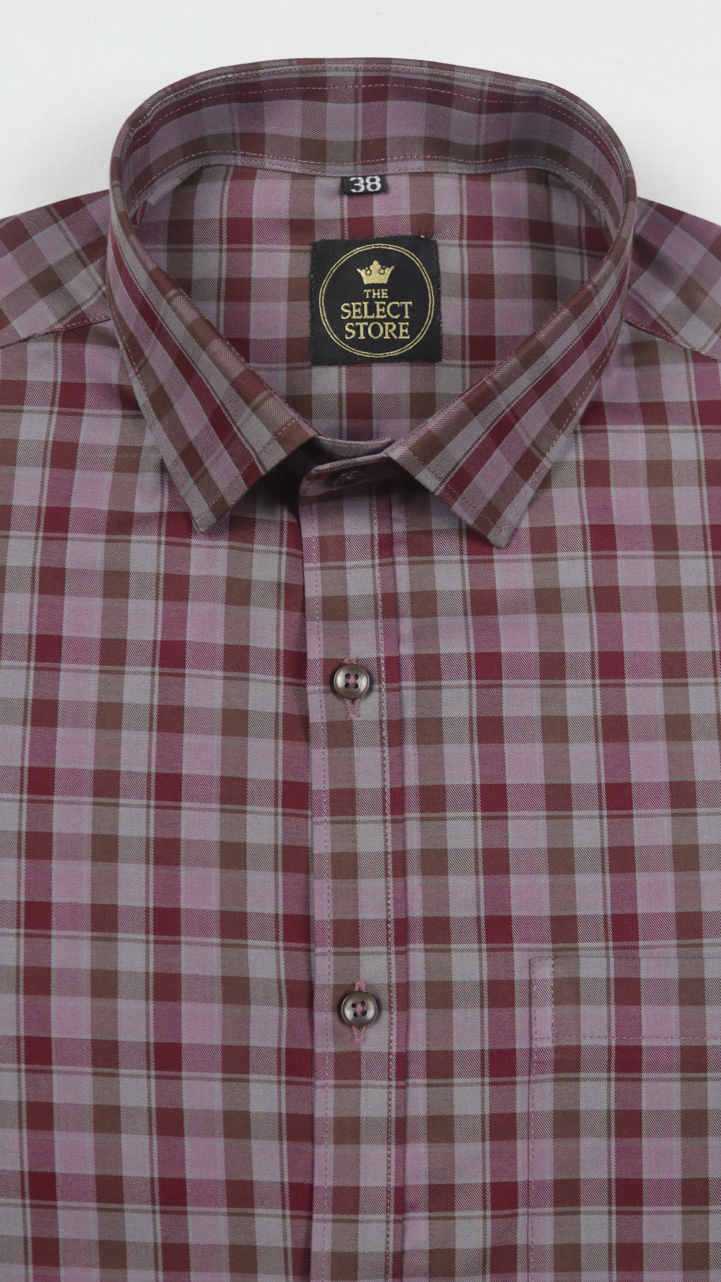 Superfine TARIZ Check Cotton Shirt