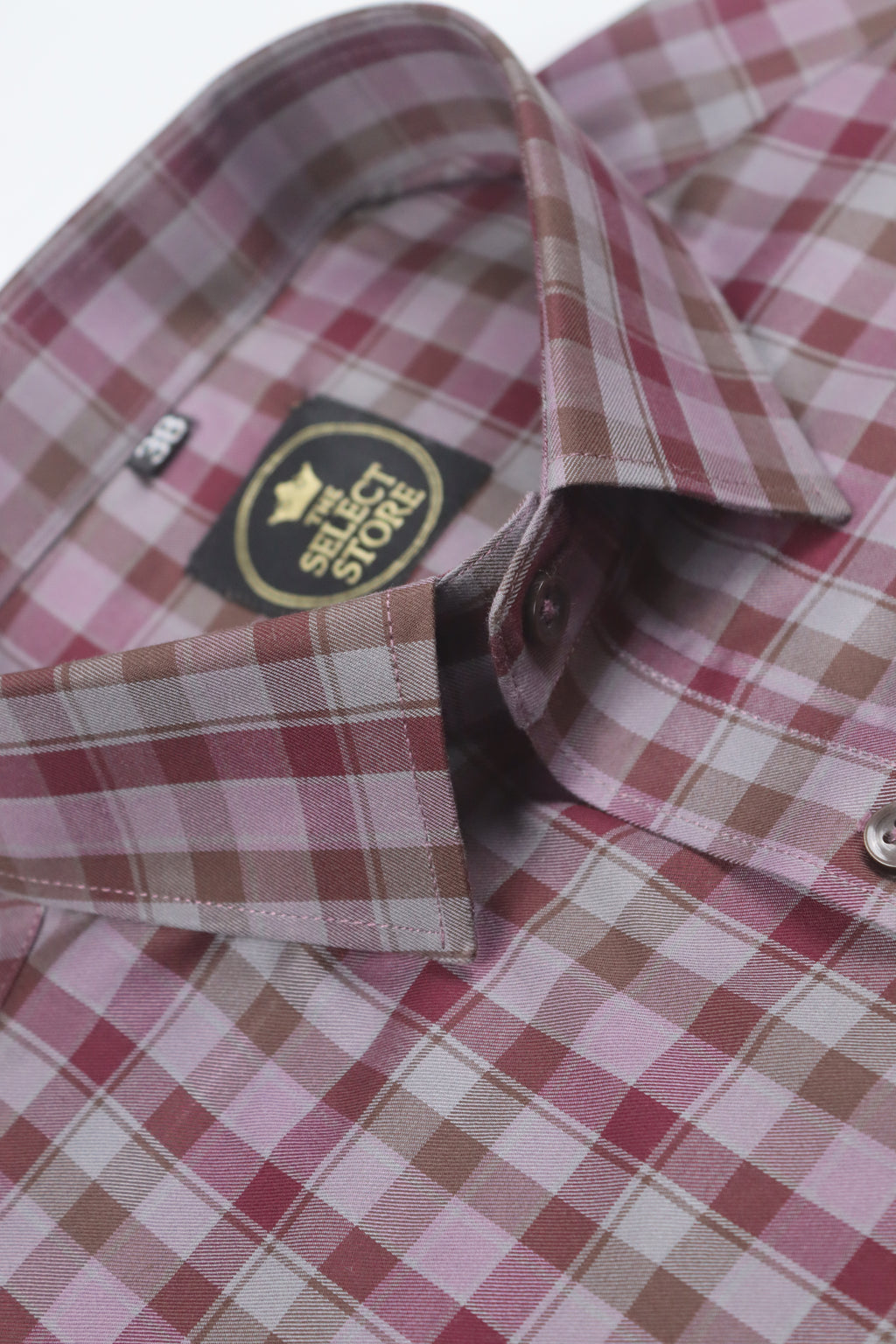 Superfine TARIZ Check Cotton Shirt