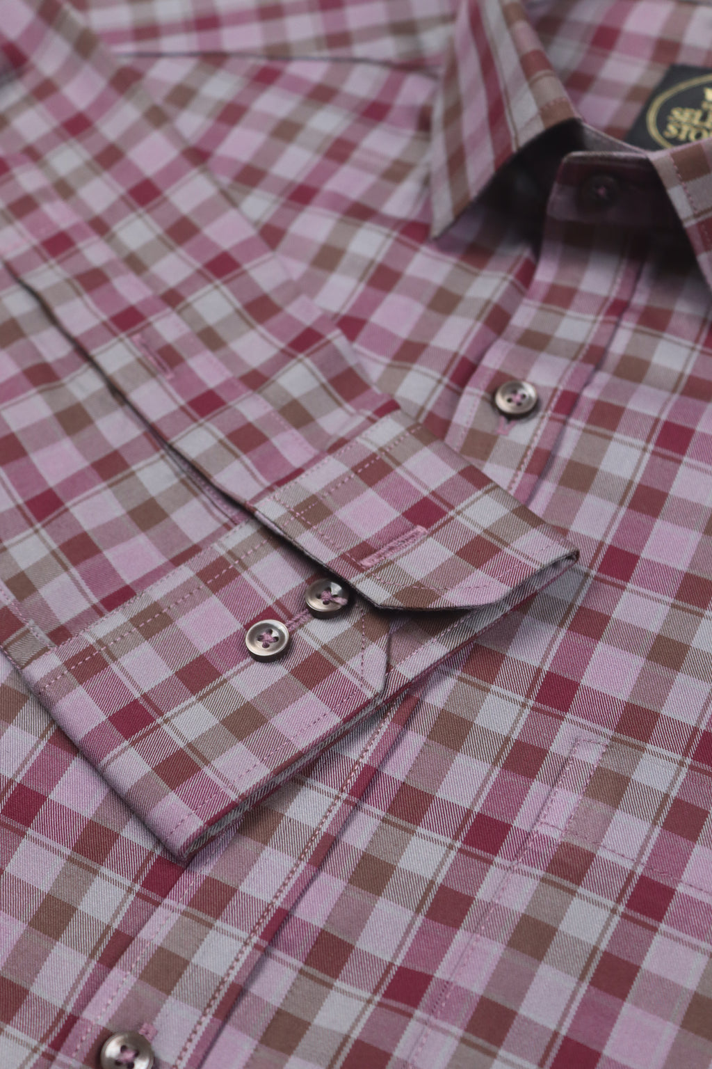Superfine TARIZ Check Cotton Shirt