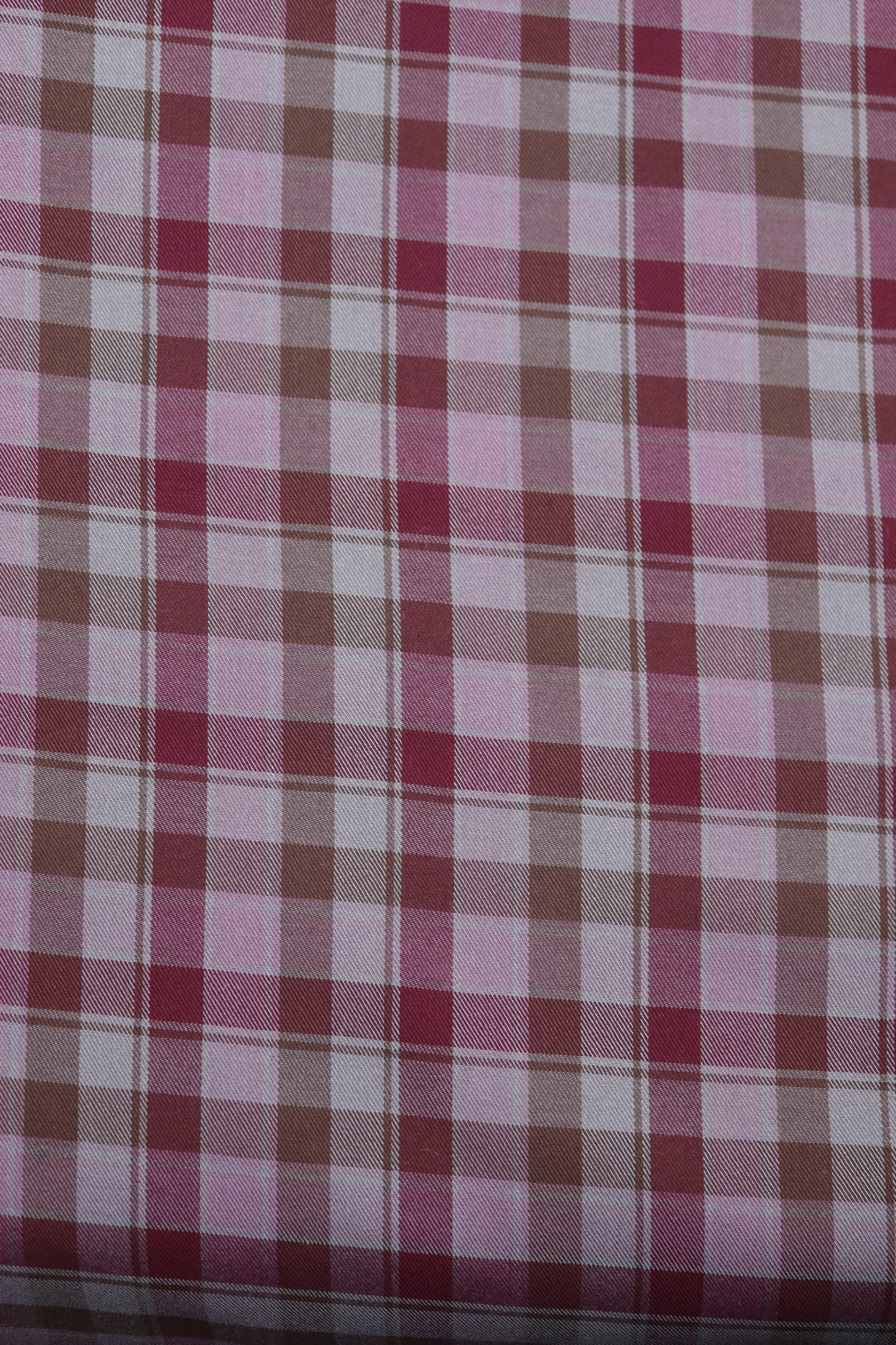 Superfine TARIZ Check Cotton Shirt