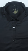 Solid Black Formal Shirt