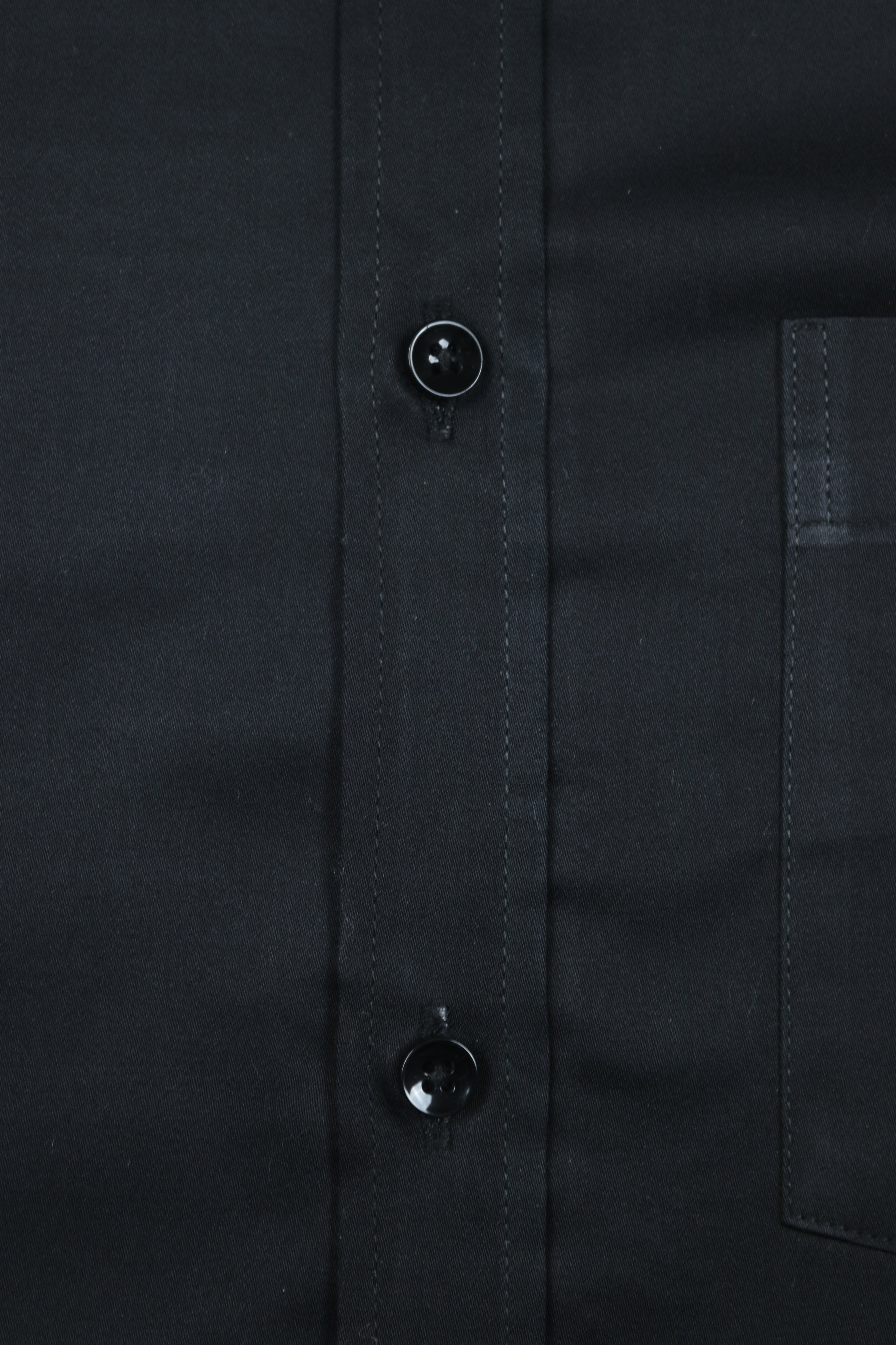 Solid Black Formal Shirt